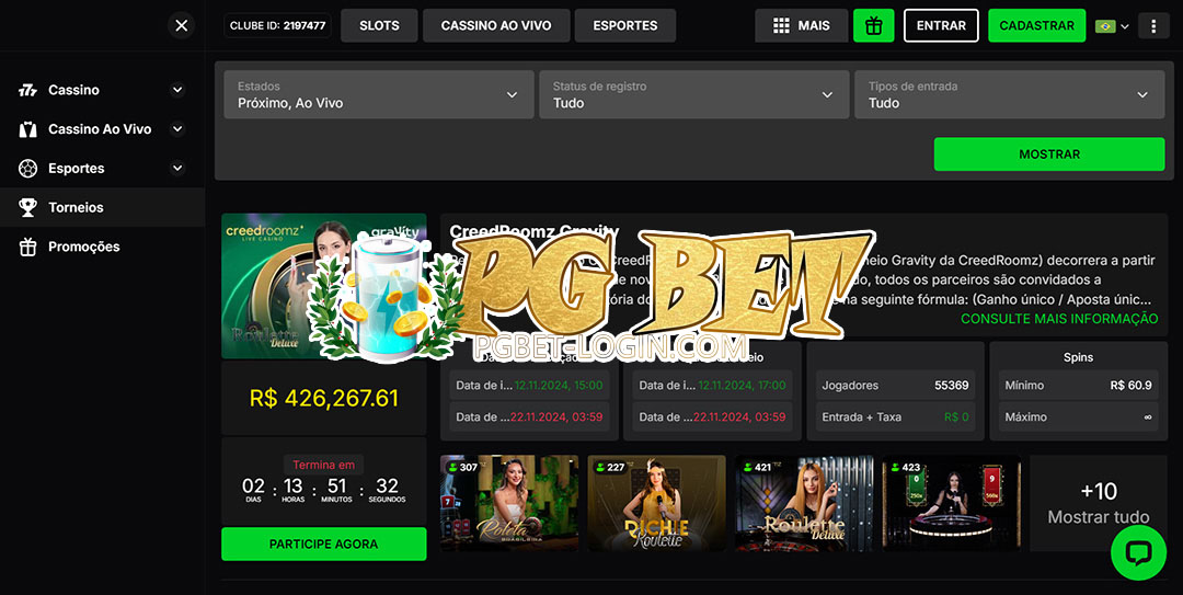 pg bet Bônus